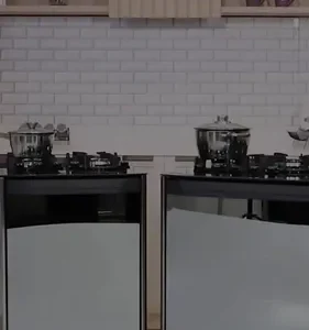 Fogão 5 Bocas Dako Magister Style Com Frente Espelhada Mesa de Vidro e Tripla Chama Bivolt - Imagem 2