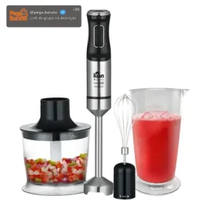 Mixer Turbo 3 Em 1 - 1000w 5 Velocidades Cor Preto - Imagem 1