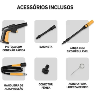Lavadora de Alta Pressão Compacta WAP WL 1800 1400W 1500PSI 360L/h 127V - Imagem 8