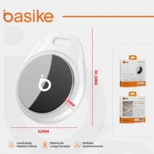 Smart Air Tag Ios Find My Buscar, Mfi, Smart Tag Gps Para Mala Pet Carro Moto Crianças Idosos Chaves Carteiras, 100m Alcance Máx, 230 Mah, 365 Dias Máx, Ip68, Compatível iPhone Com Bluetooth, Branco - Imagem 9