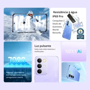 Celular Smartphone Realme C85 256gb 8gb Ram Dual Sim Bateria 7000mah 144hz Ip69 Pro Impermeável - Imagem 2