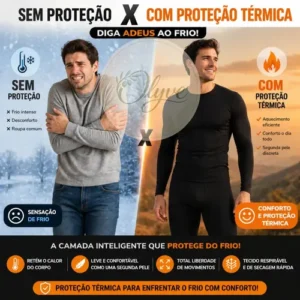 Calça Térmica Masculina Segunda Pele Meia Flanelada Felpuda - Imagem 6