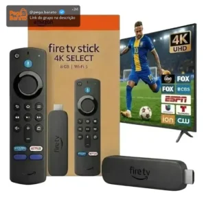 Dispositivo de Streaming Amazon Fire TV Stick 4K Select com Alexa e Wi-Fi - Imagem 1
