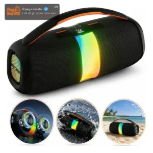 Caixa De Som 200w Bluetooth Graves Potentes Bass Boost Alto - Imagem 1