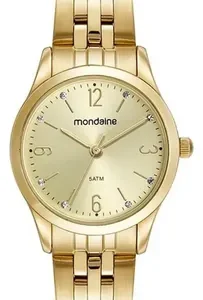 Kit Relógio Mondaine Pequeno Dourado E Colar De Cristal 32720lpmkde1k1 - Imagem 9