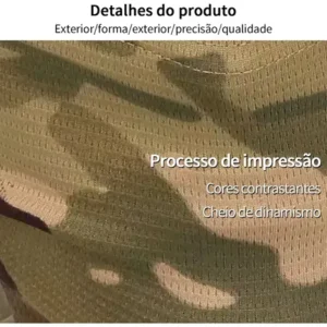 Kit Chapéu Boonie Balaclava Uv Dobrável Pesca Moto Camping - Imagem 9