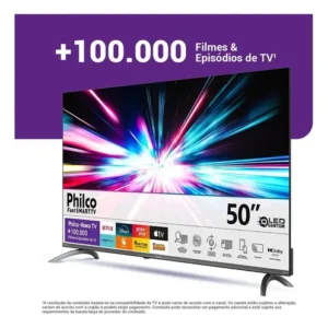 Smart TV Philco 50" Polegadas 4K UHD Roku TV HDR10 Dolby Audio WiFi P50CRB - Imagem 5