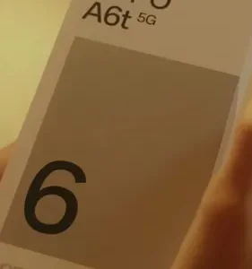 Smartphone Oppo A6t 5g 256gb, 24gb Ram (8gb + 16gb Virtual Ram), Bateria gigante de 6500 mAh, AI Câmera 50MP, Tela 120Hz, NFC, IP64 - Azul Cristal - Imagem 2