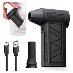 Mini Ventilador Soprador Ar Turbo 130000RPM Sem Fio Recarregável USB 3 Níveis Jato Forte Portátil Multiuso Limpeza Teclado Carro Acende Churrasqueira Simake - Imagem 13