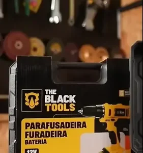 Furadeira Parafusadeira Sem Fio A Bateria Tb-12e 12v 3/8 10mm Com Maleta E Acessórios The Black Tools - Imagem 15
