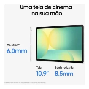 Tablet Samsung Galaxy Tab S10 FE WiFi, 128GB, 8GB, Tela 10.9" 90Hz, S Pen e Capa Inclusas Prata - Imagem 2