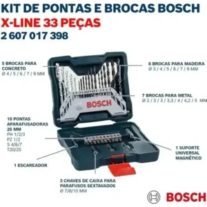 Furadeira Industrial Impacto Rev 450w Gsb 450 Re Bosch + Kit - Imagem 6