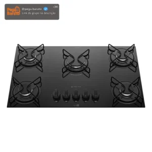 Cooktop 5 Bocas Mesa De Vidro Atlas Agile Up Bivolt - Imagem 1