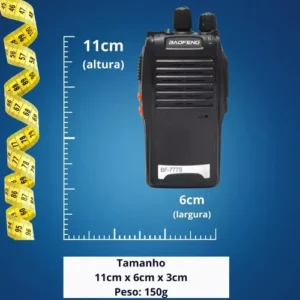 Kit Par 2 Radio Baofeng 777s Walk Talk Comunicador 16 Canais - Imagem 8