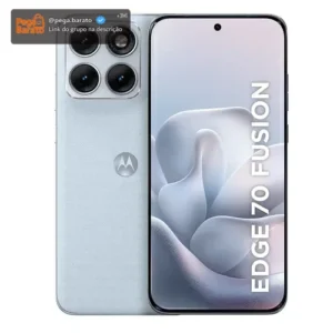 Smartphone Motorola Edge 70 Fusion 5g - 256gb 24gb (8gb Ram + 16gb Ram Boost), Camera 50mp Sony Lytia 710, Tela 1.5k Extreme Amoled 144hz - Branco - Imagem 1