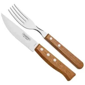 Tramontina Churrasco cor do punho marrom-claro 12 unidades 44.5cm - Imagem 2