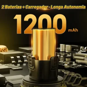 Parafusadeira E Furadeira Cor 2 Baterias Sem Fio 18v Soarfly - Imagem 7