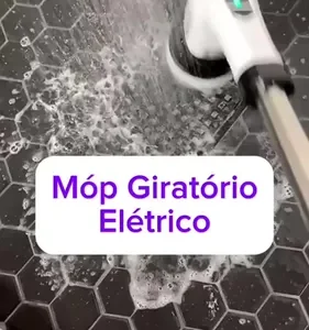 Escova De Limpeza MOP Elétrica 9 Em 1 Multifuncional Giratória Recarregável Cozinha Banheiro Esfregão Multiuso Rotatória Magica 360° Sem Fio Marca POP Imports Verde - Imagem 2