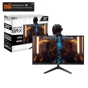 Monitor Brx Led 20 Polegadas Hdmi/vga 75hz 110/220v MBRX201BK - Imagem 1