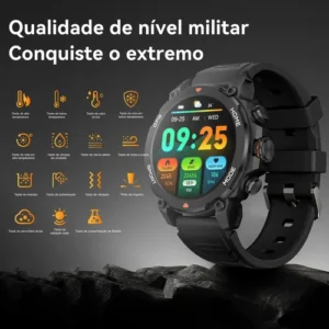 Relógio Smartwatch Aurafit Trek1 Com Gps À Prova D'água 5atm - Imagem 3