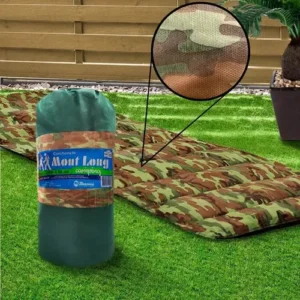 Colchonete Camping Camuflado Colchão Saco De Dormir Pesca Acampamento Retiro Trilha C/ Saco De Transporte Mochila Hz Home Tech - Imagem 11