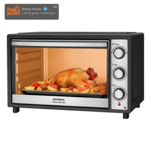 Forno Elétrico 52l Family Grill Inox Mondial 1800w Frn-52-bi - Imagem 1