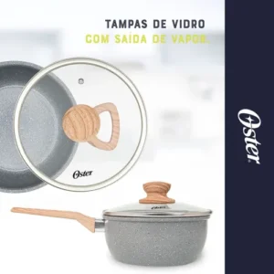 Jogo de Panelas Oster Marble Edition com 4 Peças de Cerâmica Antiaderente para Indução - Imagem 10