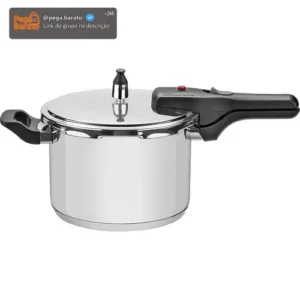 Panela De Pressão 4.5l Inox Fundo Triplo Brava Tramontina Cor Prateado - Imagem 1