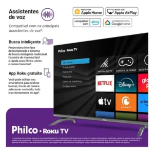 Smart Tv 32 Philco Roku Tv Dolby Áudio Hdr10 P32crb - Imagem 3