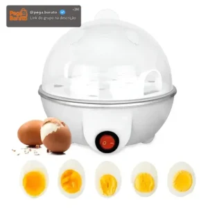 Cozedor Elétrico De Ovos A Vapor Portátil 110v/220v Tem Tudo Branco 50~60 - Imagem 1