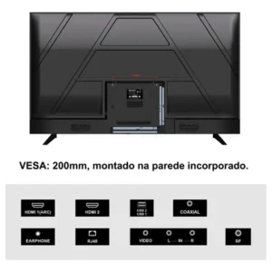 Smart Tv De 40 Weyon 40wdsnmx Com Tela Led Full Hd - Preto - Imagem 7