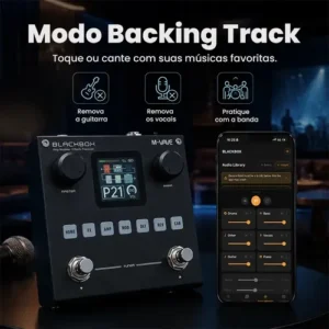 Pedal Multiefeitos M-Vave Blackbox Digital Para Guitarra Com Bluetooth - Imagem 3