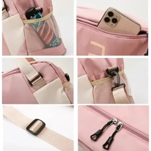Bolsa Mala De Mão 10kg Feminina De Bordo Viagem Grande Cor Rosa - Imagem 3