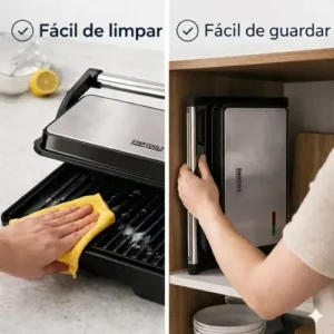 Grill E Sanduicheira Inox Antiaderente Torradeira 127v/220v - Imagem 9