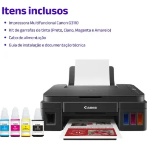 Impressora multifuncional cor Canon Pixma G3110 - Imagem 6