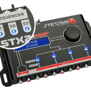 Processador de Áudio Digital Automotivo Stetsom STX2448 com Crossover e Equalizador - Imagem 5