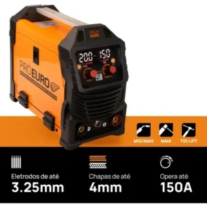 Máquina de Solda Multiprocesso MIG Flex 150a Pró Euro Bivolt MIG sem gás MMA TIG - Imagem 4