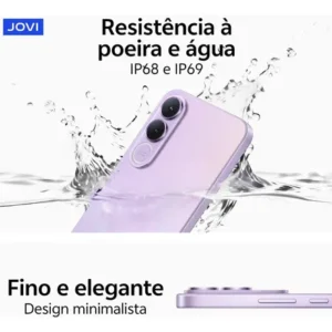 Smartphone JOVI V70 5G Câmera 200MP 512GB de Memória 16GB RAM (8GB + 8GB RAM expansível) Bateria de 7000mAh, Processador Octa-Core, Pacote de Benefícios com troca de tela grátis - Azul Safira - Imagem 6
