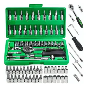 Kit 46 Chave Catraca Jogo De Soquetes Allen Torx Ferramentas - Imagem 8