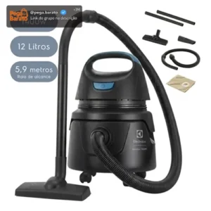 Aspirador de Pó e Água Electrolux Compacto Potente 1400W Função Sopro 12L total 5L útil protetor térmico AWD01 - Imagem 1