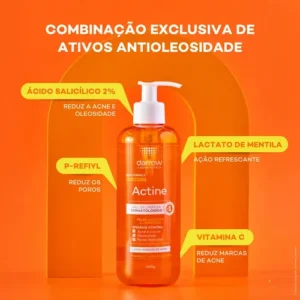 Gel de Limpeza Facial Darrow Actine Pele Oleosa e Acneica Refil 300g - Imagem 6