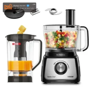 Multiprocessador Turbo Chef 5 em 1 Mondial 1000W MPN-01-B - Imagem 1