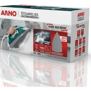 Ferro A Vapor Elétrico Arno Steamgliss Fsgp Cor Branco/Verde - Imagem 9
