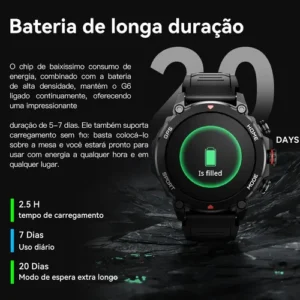 Relógio Smartwatch Aurafit Trek1 Com Gps À Prova D'água 5atm - Imagem 10
