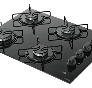 Cooktop 4 Bocas Atlas Agile Up Mesa Vidro Mega Chama Bivolt - Imagem 2