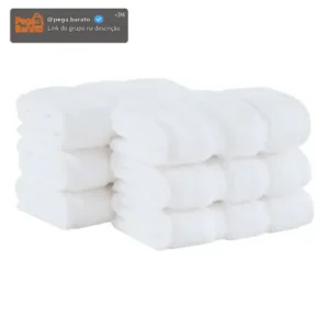 Kit 6 Peças Toalha Lavabo Buddemeyer Vision Dual Air Branco - Imagem 1