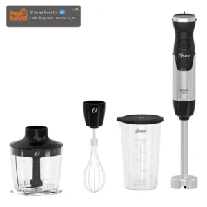 Mixer Power Oster Black Inox 750w 3 Em 1 OMIX570 - Imagem 1