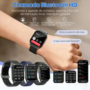 Relógio Smartwatch Prova D'água Ultra Mulher Rosa Original - Imagem 4