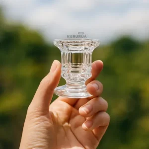 Kit 10 Castiçal Porta Vela De Vidro Decoração Alto Brilho Mesa Suporte Enfeite Marca Kururuá - Imagem 12