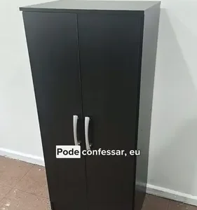 Armário Multiuso 2 Portas Preto Regente - Imagem 12